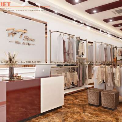 Thiết kế shop quần áo HT Store 55m2