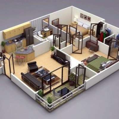 Hoàn thiện nội thất căn hộ 2 phòng ngủ chỉ với 70 triệu - CC960