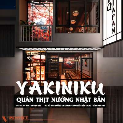 Thiết kế nhà hàng lẩu nướng YAKINIKU