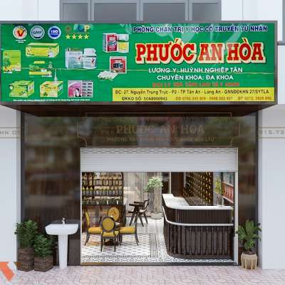 Thiết kế phòng khám đông y Phước An Hoà