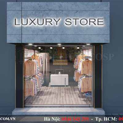 Thiết kế shop quần áo Luxury Store