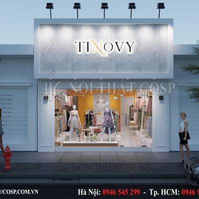 Thiết kế shop thời trang Tinovy tinh tế, thu hút