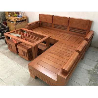 Bộ sofa gỗ hiện đại cho phòng khách SF05