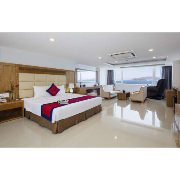 Thiết kế thi công phòng ngủ khách sạn 3sao 1 ngủ Tân cổ điển KS028