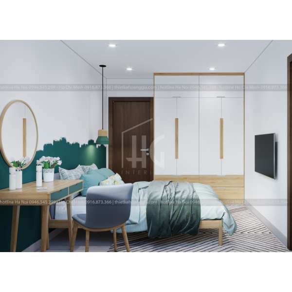 Thiết kế nội thất chung cư phong cách Bắc Âu 60m2