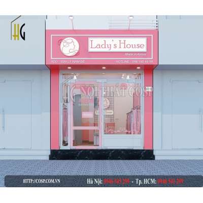 Thiết Kế Shop Thời Trang Lady’s House cao cấp