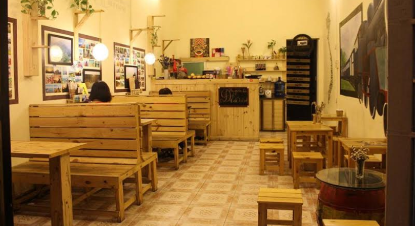 thiết kế quán cafe trong ngõ