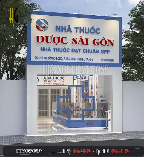 Thiết kế nhà thuốc dược Sài Gòn
